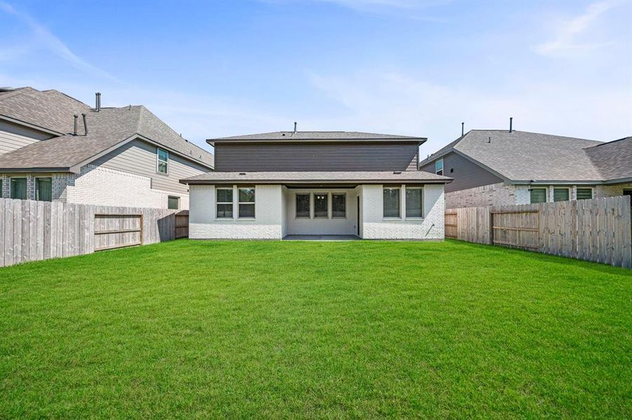 Private enclosed backyard