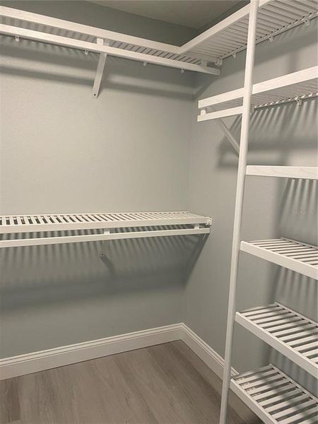 Primary closet