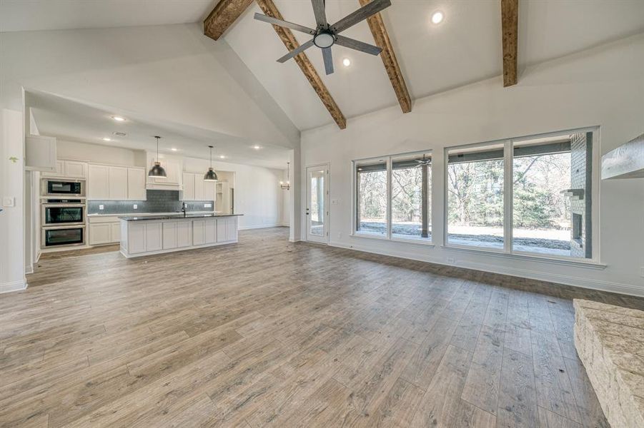 Open concept living area to your kitchen with an island built for entertaining!