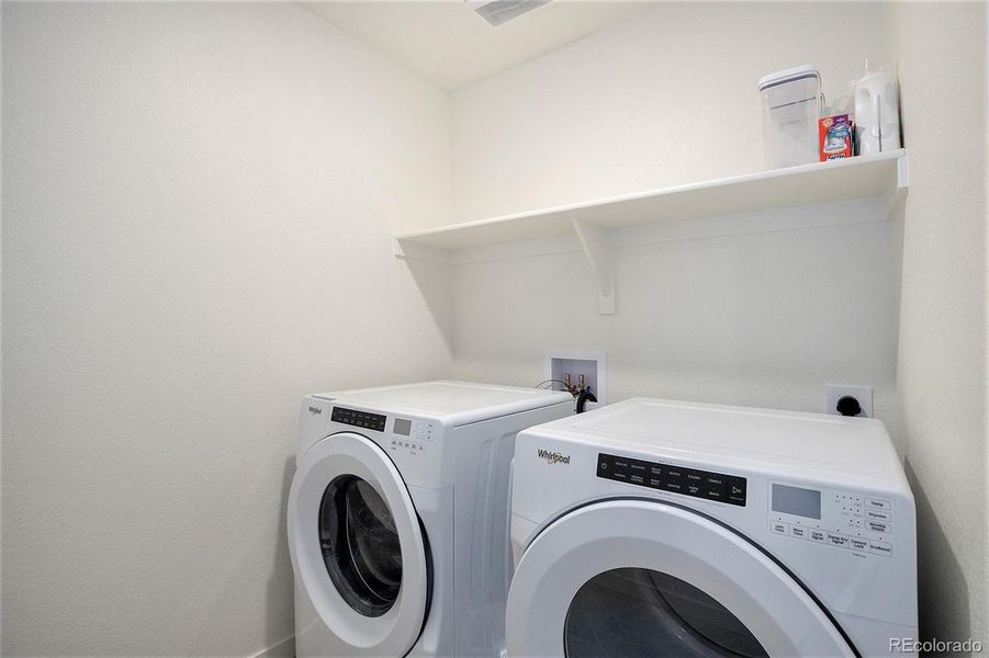 Laundry room located on 2nd floor with bedrooms