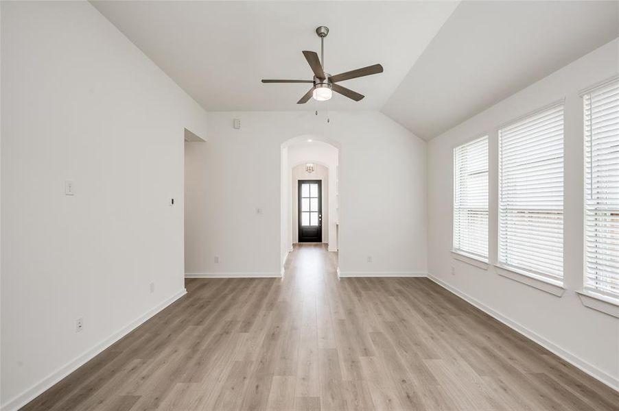 Family room that is great for entertaining.