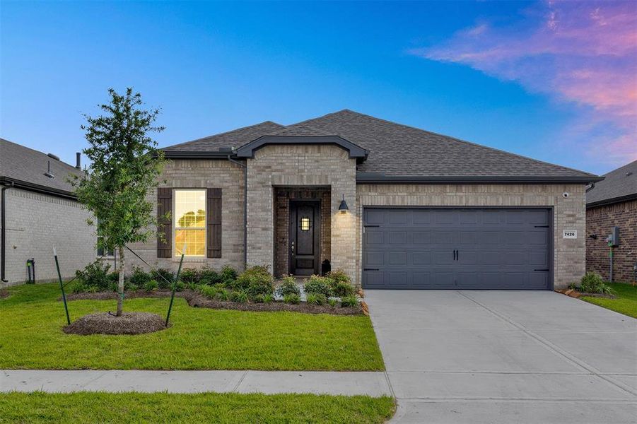Welcome HOME to 7426 Rolling Stone Drive in the prestigious community of Del Webb right in the heart of Fulshear. Home is complete and ready for immediate move-in.