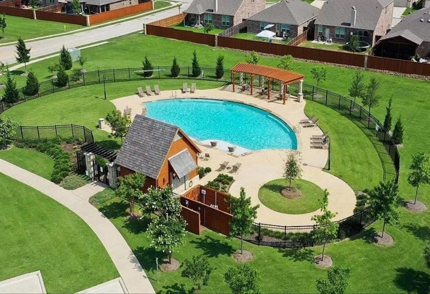 Resort style community pool