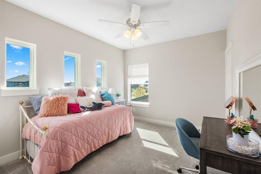 Bedroom 3 with large walk in closet.