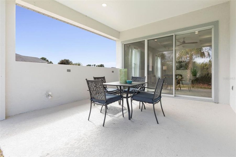 Patio Pre-plumbed for Summer Kitchen