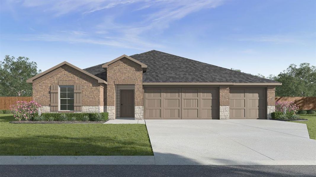 New construction Single-Family house 5503 Poplar Ridge Court, Rosenberg, TX 77469 The Maverick- photo