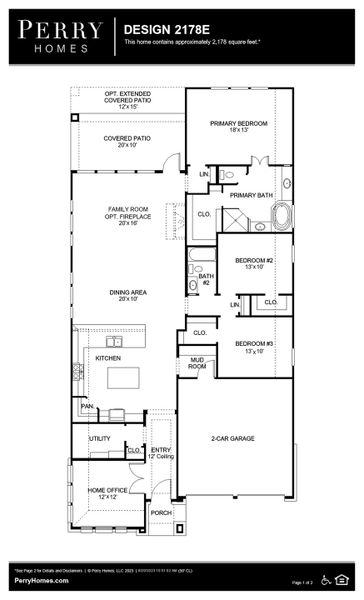 Floor Plan for 2178E