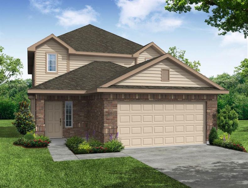 New construction Single-Family house 2328 Tavo Trails Drive, Conroe, TX 77301 The Poole- photo