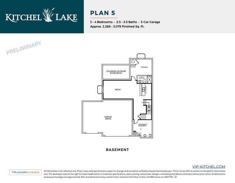 Kitchel Lake Plan 5 Floor Plan