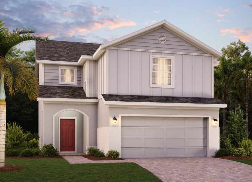 Waterlily | Elevation 3 with optional Siding | Florida | Landsea Homes