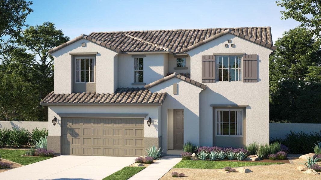 Spanish Elevation | Prescott | The Villages at North Copper Canyon – Valley Series | New homes in Surprise, Arizona | Landsea Homes