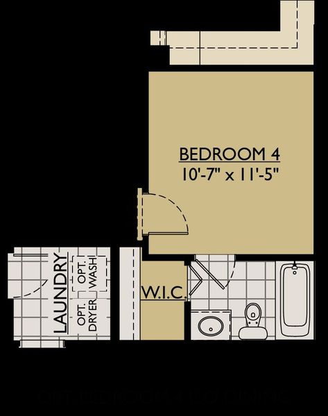 Juno floor plan option bedroom 4 in lieu of dining room William Ryan Homes Tampa