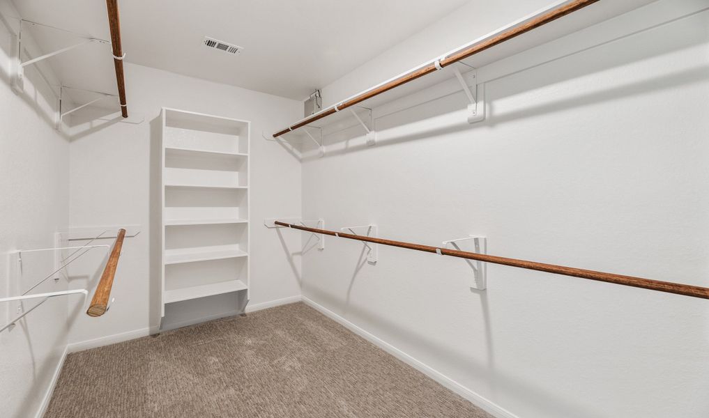 Owner's suite walk-in closet
