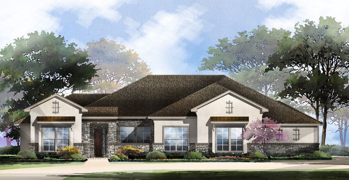 New construction Single-Family house Perugia, Blue Oak Pass, San Antonio, TX 78266 - photo