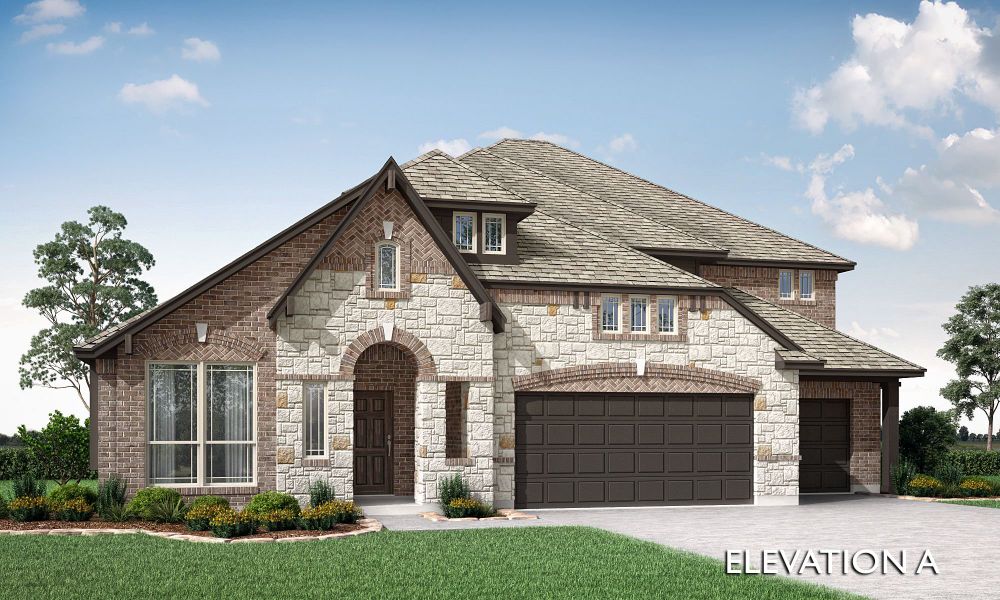 Elevation A. Primrose FE V New Home in Forney, TX