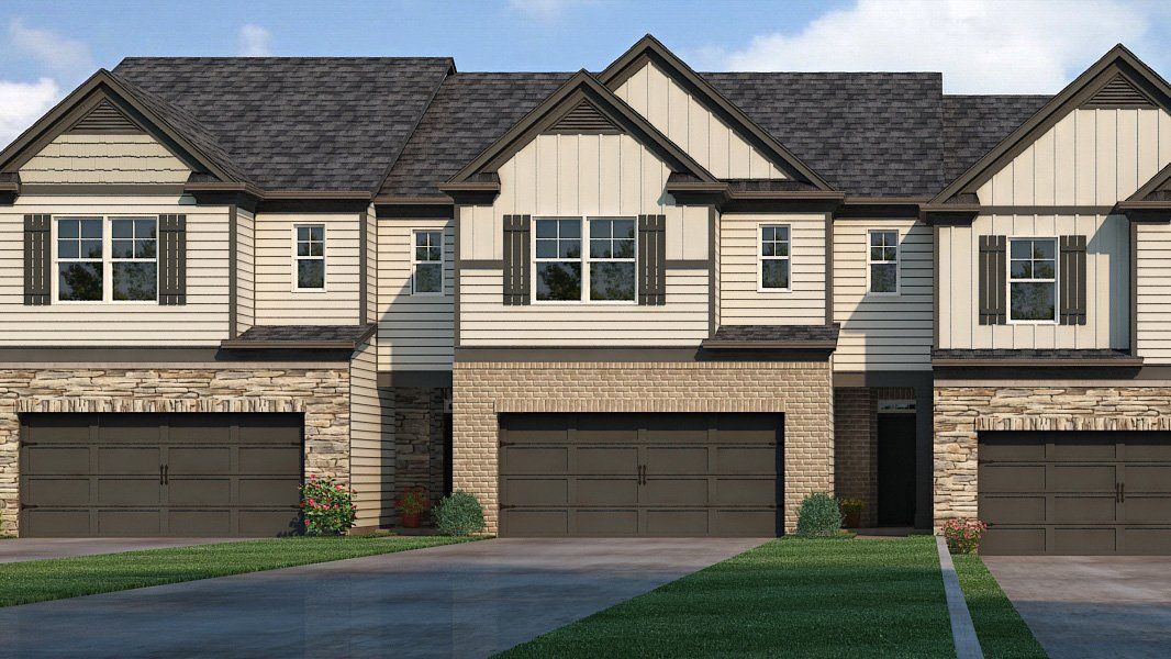 New construction Townhouse house Stratford 27' Townhome, 2820 Baker Road, Acworth, GA 30101 - photo