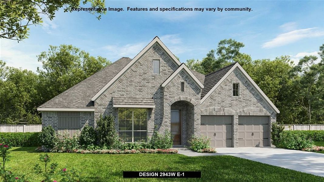 New construction Single-Family house Design 2943W, 1426 Fieldstone Drive, Midlothian, TX 76065 - photo