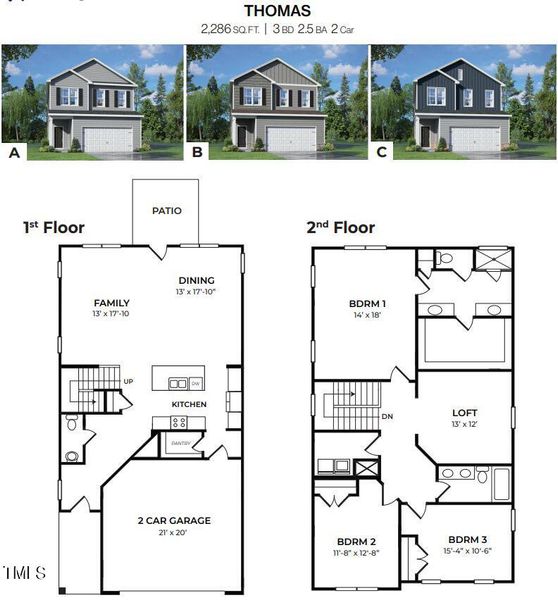 Thomas Floorplan MLS