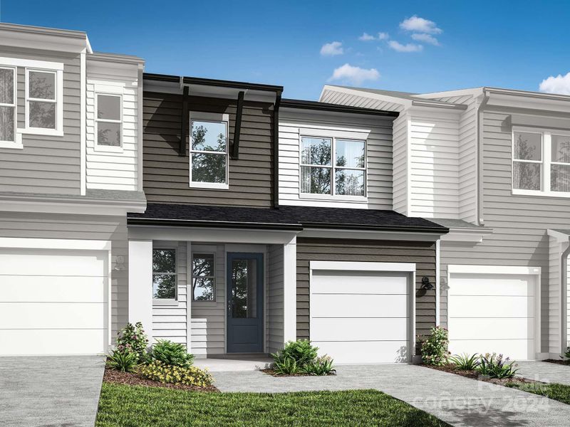 The Anson Exterior Style D Rendering *actual finishes, color scheme, and orientation varies on this home