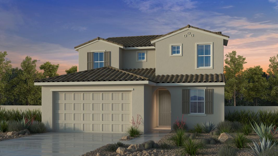 New construction Single-Family house Evergreen, 3610 E. Peralta Canyon Lane, San Tan Valley, AZ 85140 - photo