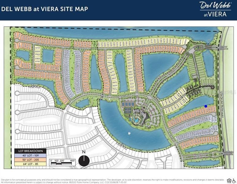 Homesite 1704 is indicated by a blue dot.