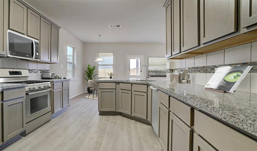 Plenty of counterspace in kitchen (*Photo not of actual home and used for illustration purposes only.)