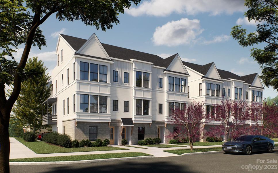 New construction Townhouse house 1227 East 16th Street, Charlotte, NC 28205 The Belmont- photo