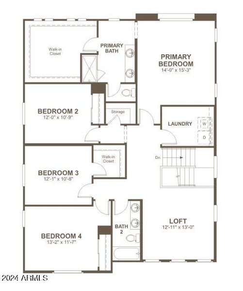 Lot 9 Floorplan 2nd level