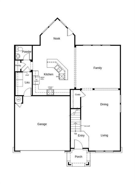 This floor plan features 3 bedrooms, 2 full baths, 1 half bath and over 2,700 square feet of living space.