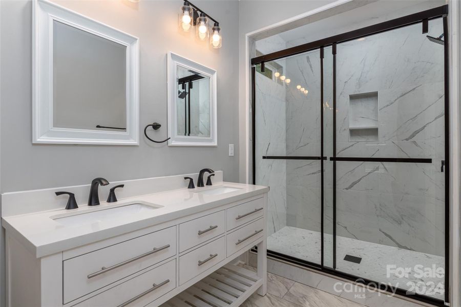 Primary Bath with huge walk-in shower