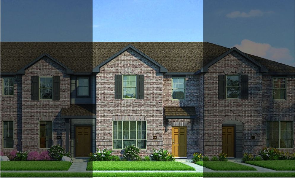 Travis with Elevation 4A Brick Exterior 2023 Townhomes