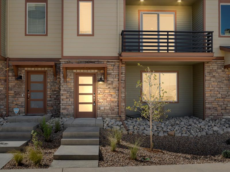 The Cameron floorplan exterior image taken at a Meritage Homes community in Broomfield, CO.