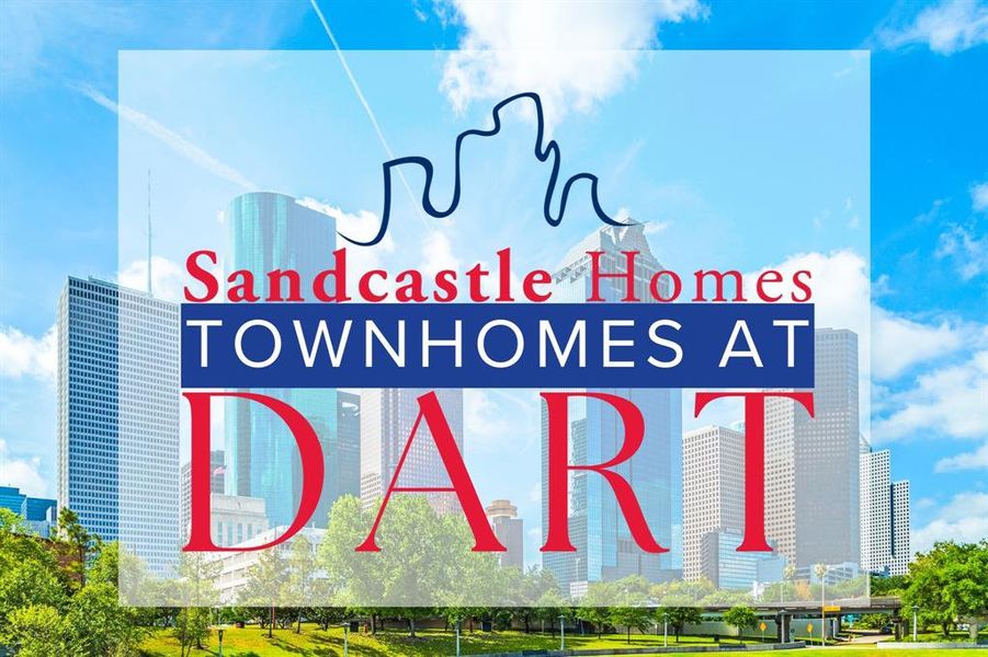 Sophisticated Living: Discover the epitome of upscale urban living in the Sawyer Heights area with the Townhomes at Dart, showcasing the Chesapeake model's architectural poetry against the Houston skyline.