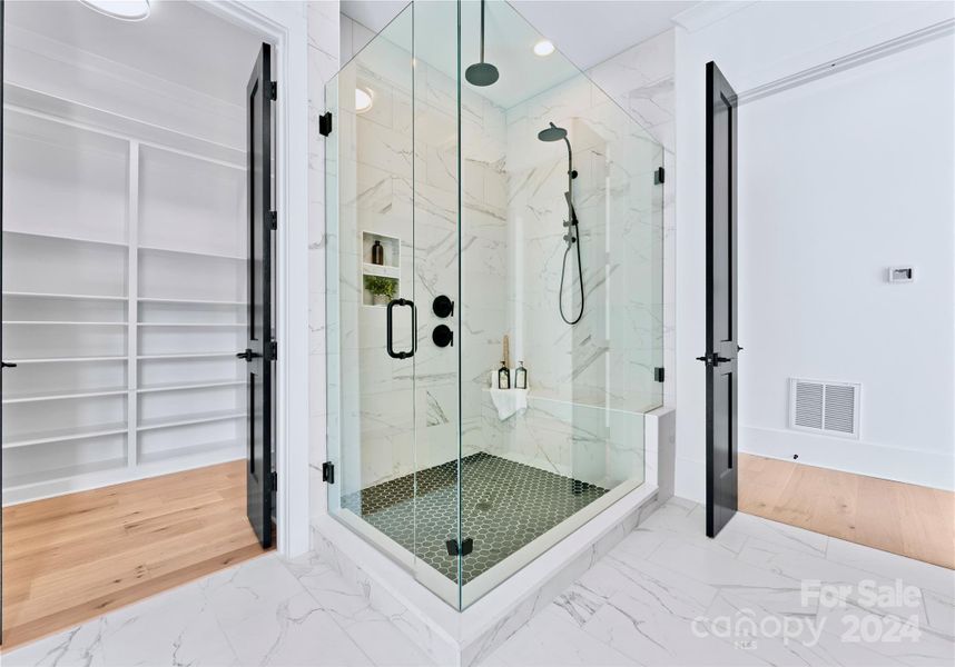 Primary bath shower