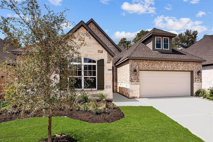 Beautiful brick and stone exterior!