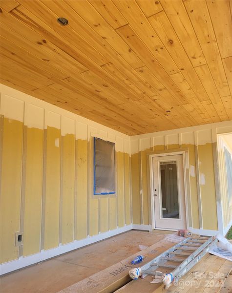 Lot 3 Rear Covered Porch w/ access from the Kitchen & from the Primary Bedroom