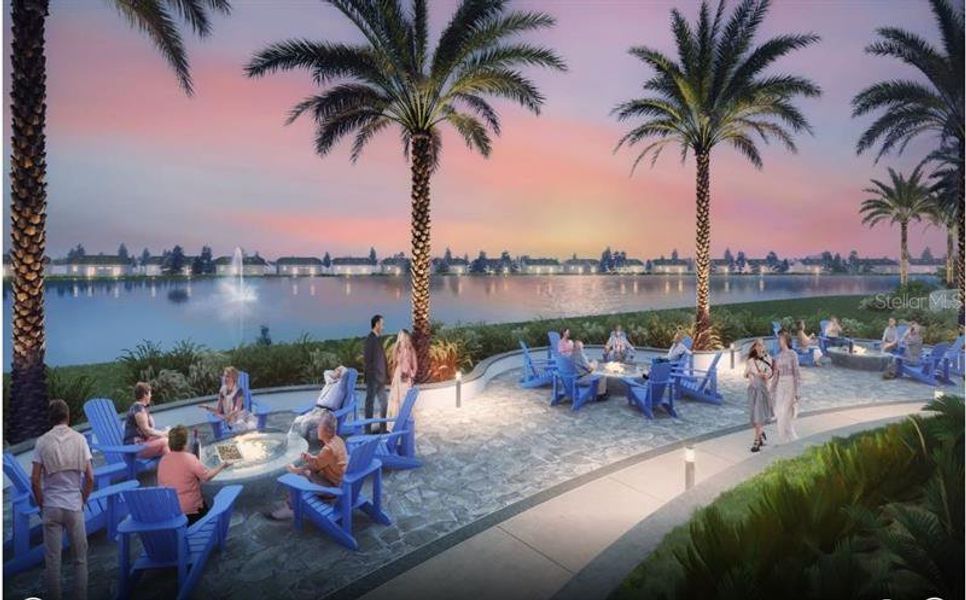 Del Webb at Viera Amenities - Planned Firepit Area