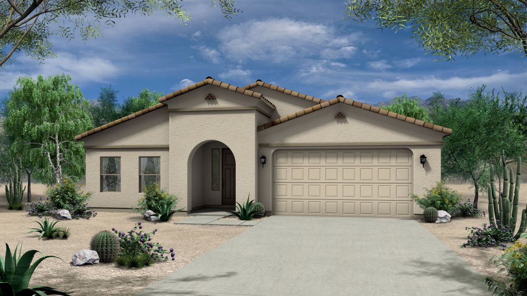 New construction Single-Family house 2517 N Pony Ln, Casa Grande, AZ 85122 Harmony- photo