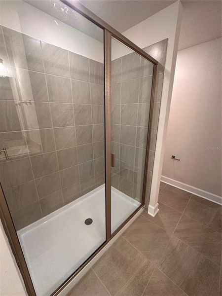 Master tiled shower