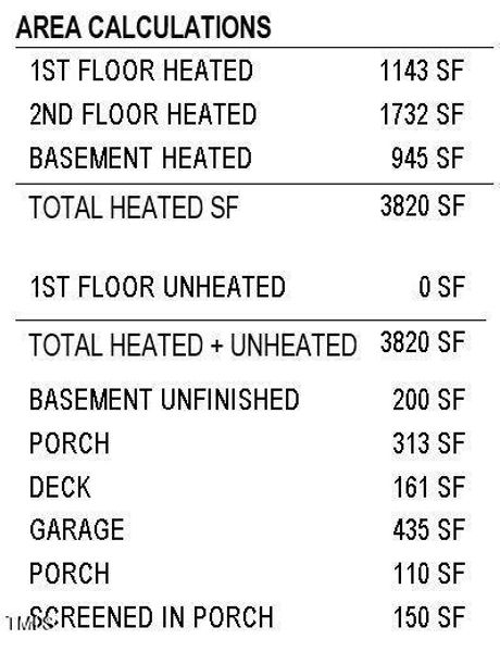 2618 Cartier- Area Calcs