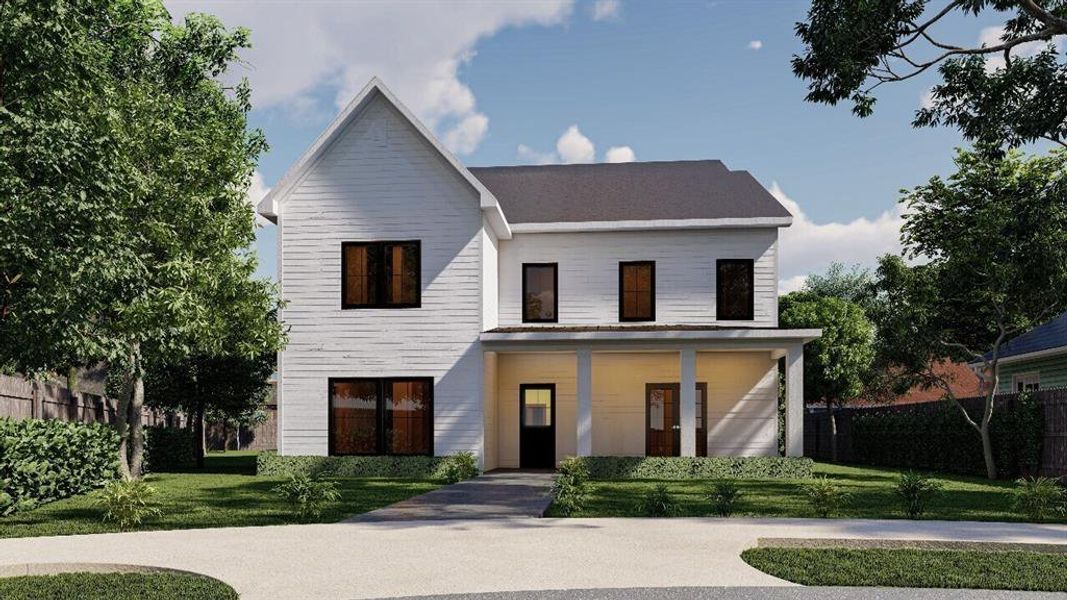 Rendering of 5940 Bryan Pkwy - front elevation