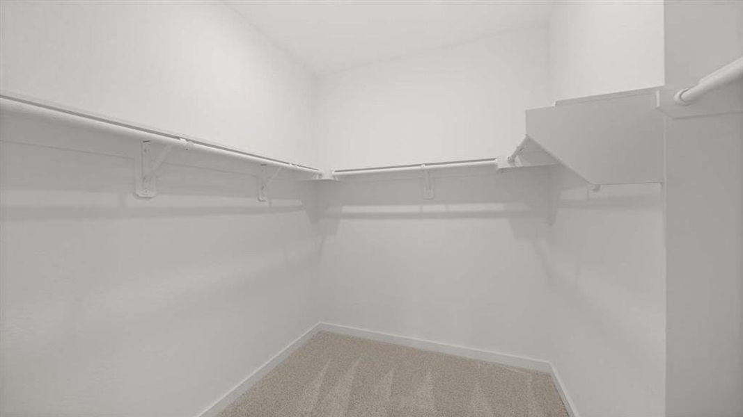 Primary walk-in closet