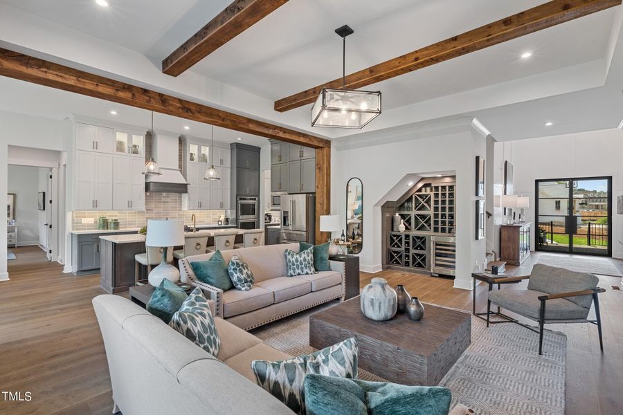 FAMILY ROOM INTO KITCHEN