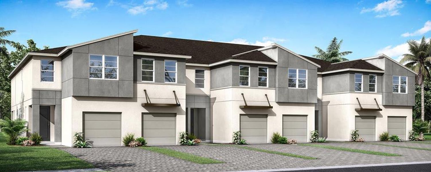 New construction Townhouse house 5505 Brooklet Woods Drive, Wesley Chapel, FL 33545 Marianna- photo