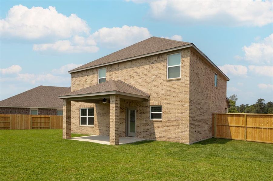 Enjoy your private, fully-fenced backyard with a covered back patio for summertime grilling with friends an family!