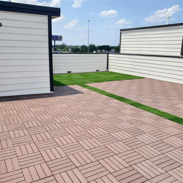 Roof Top with Turf and Deck tiles**900sq.ft