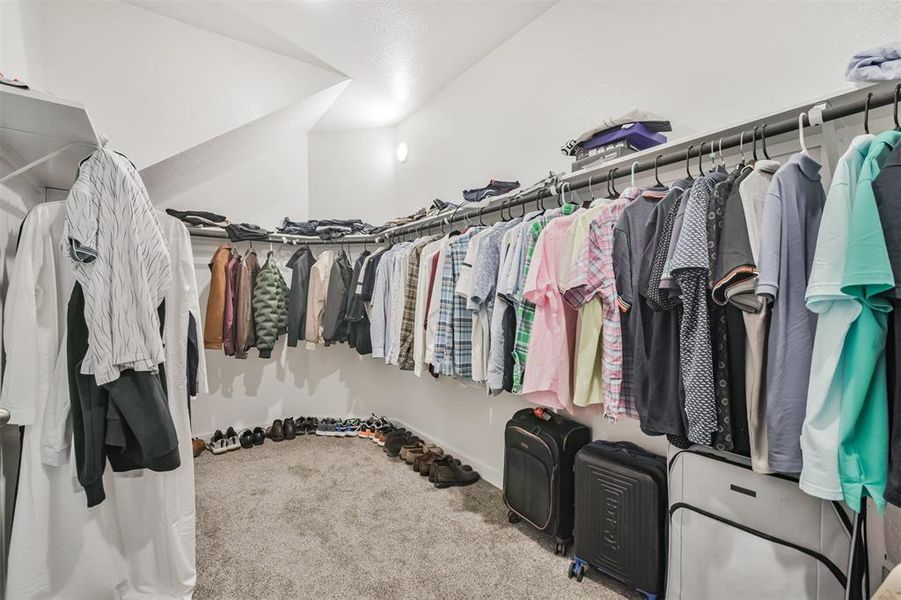 This is a spacious walk-in closet .