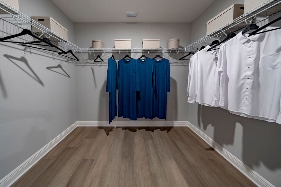 Lopez walk-in closet