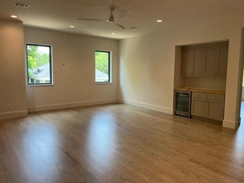 **Sample** of a finished gameroom at another Sherpa home.