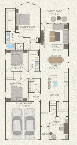 Pulte Homes, Fox Hollow floor plan